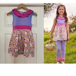 Matilda Jane Girls Brilliant Daydream Lovely Unicorn Tunic | Easter | 14 | NWT